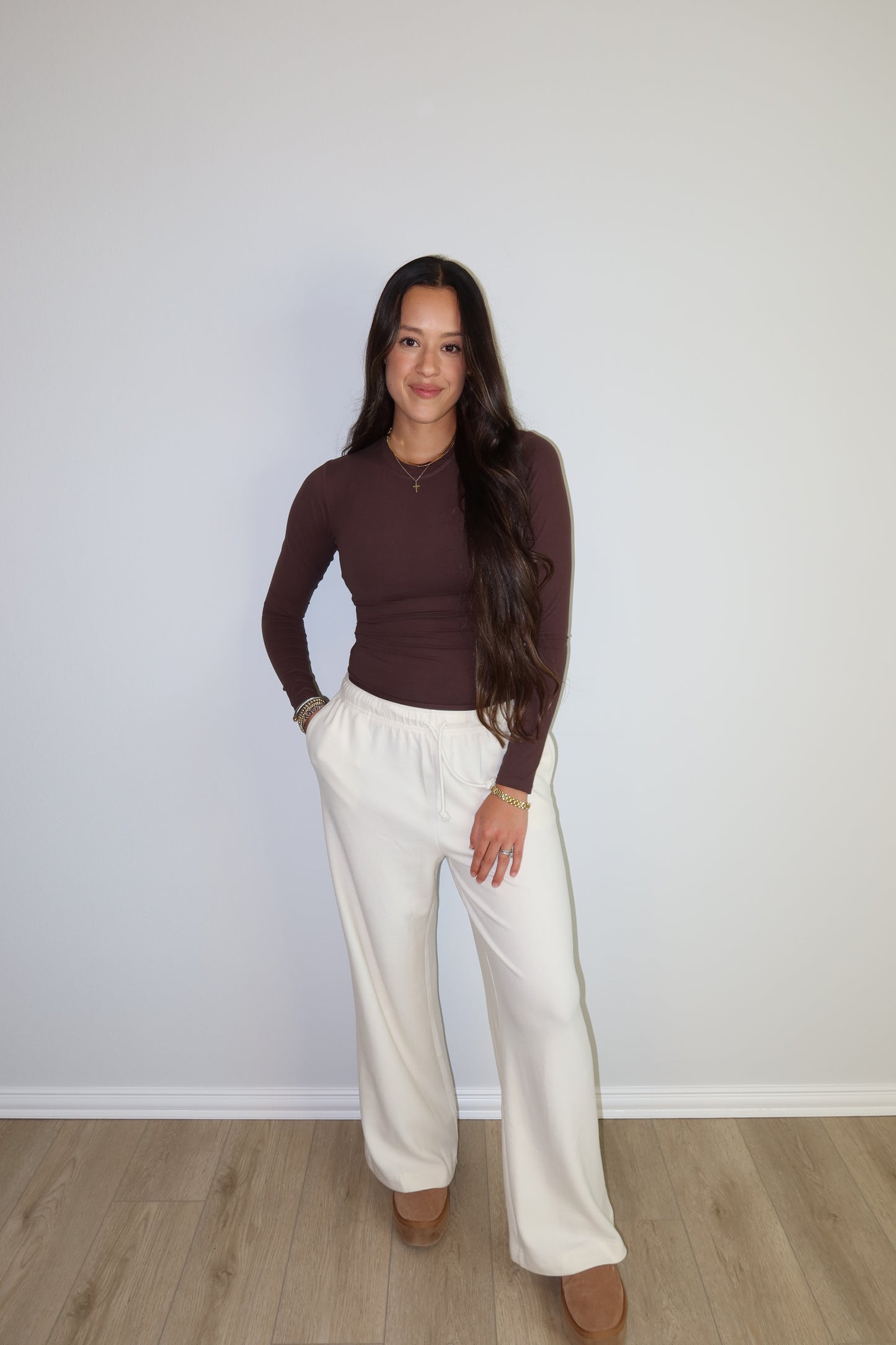 Soft Jersey Long Sleeve Chocolate