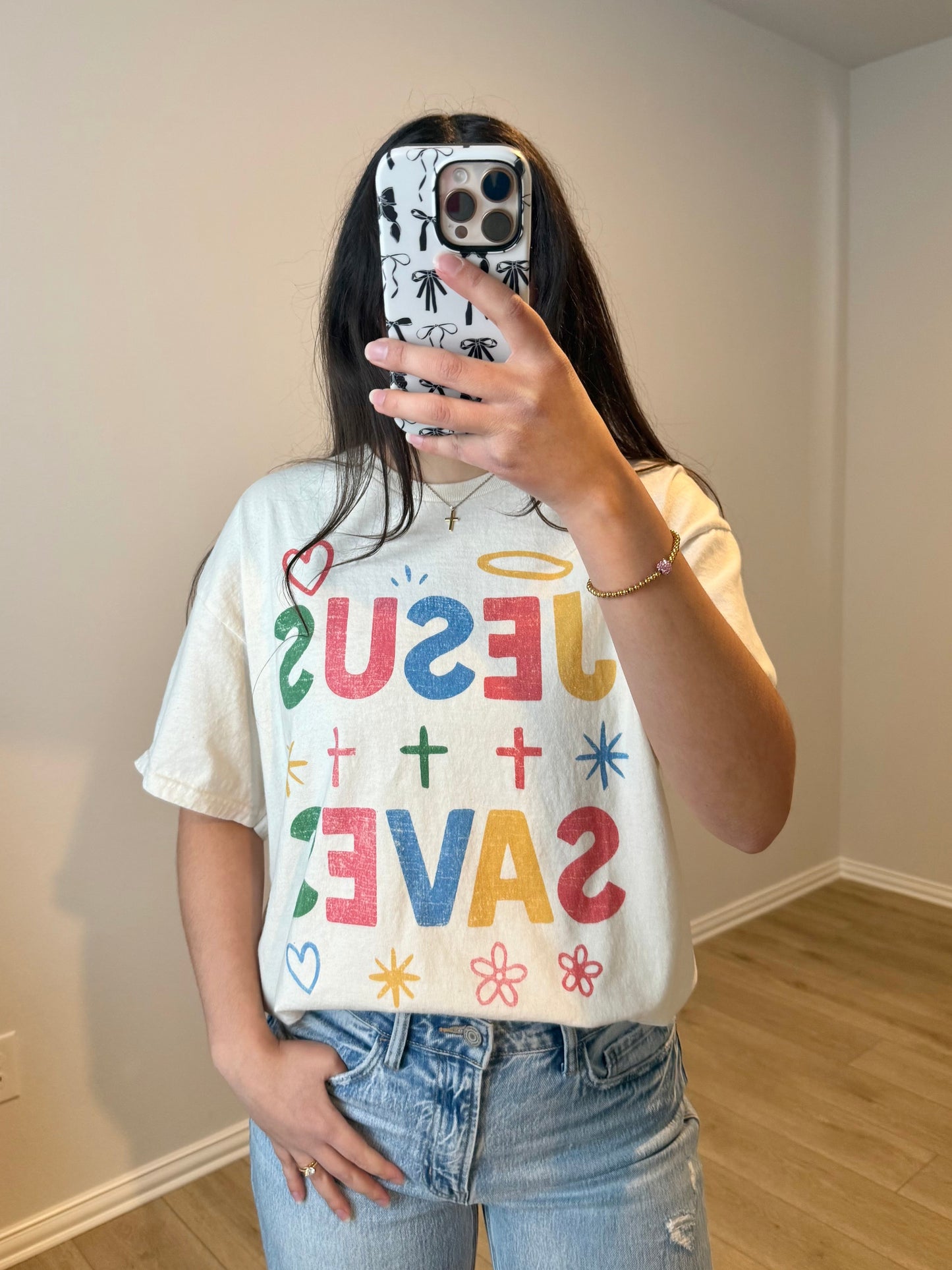 JESUS SAVES 100% Cotton T-shirt