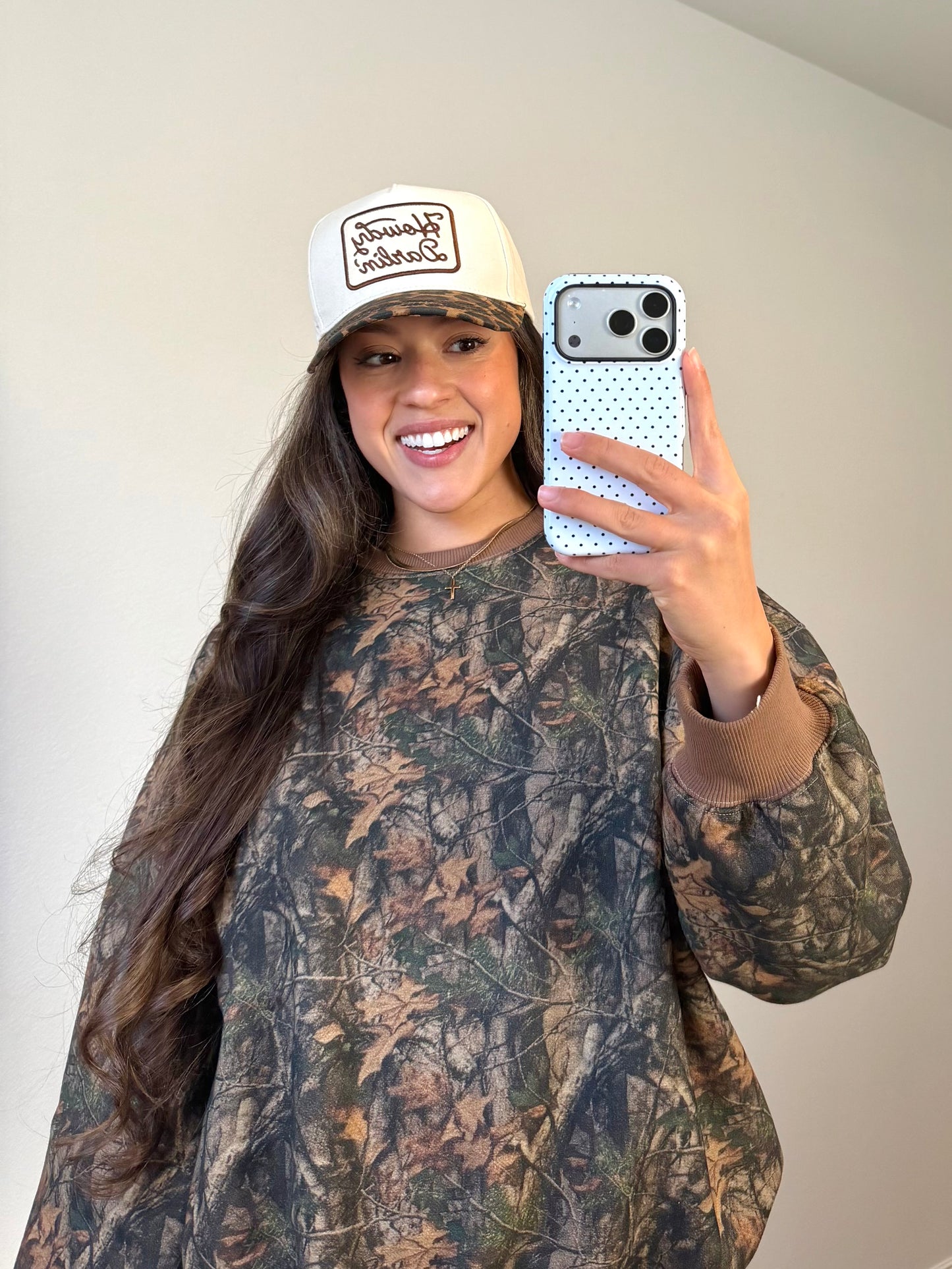 Woodland Dark Camo Fleece Sweatshirt