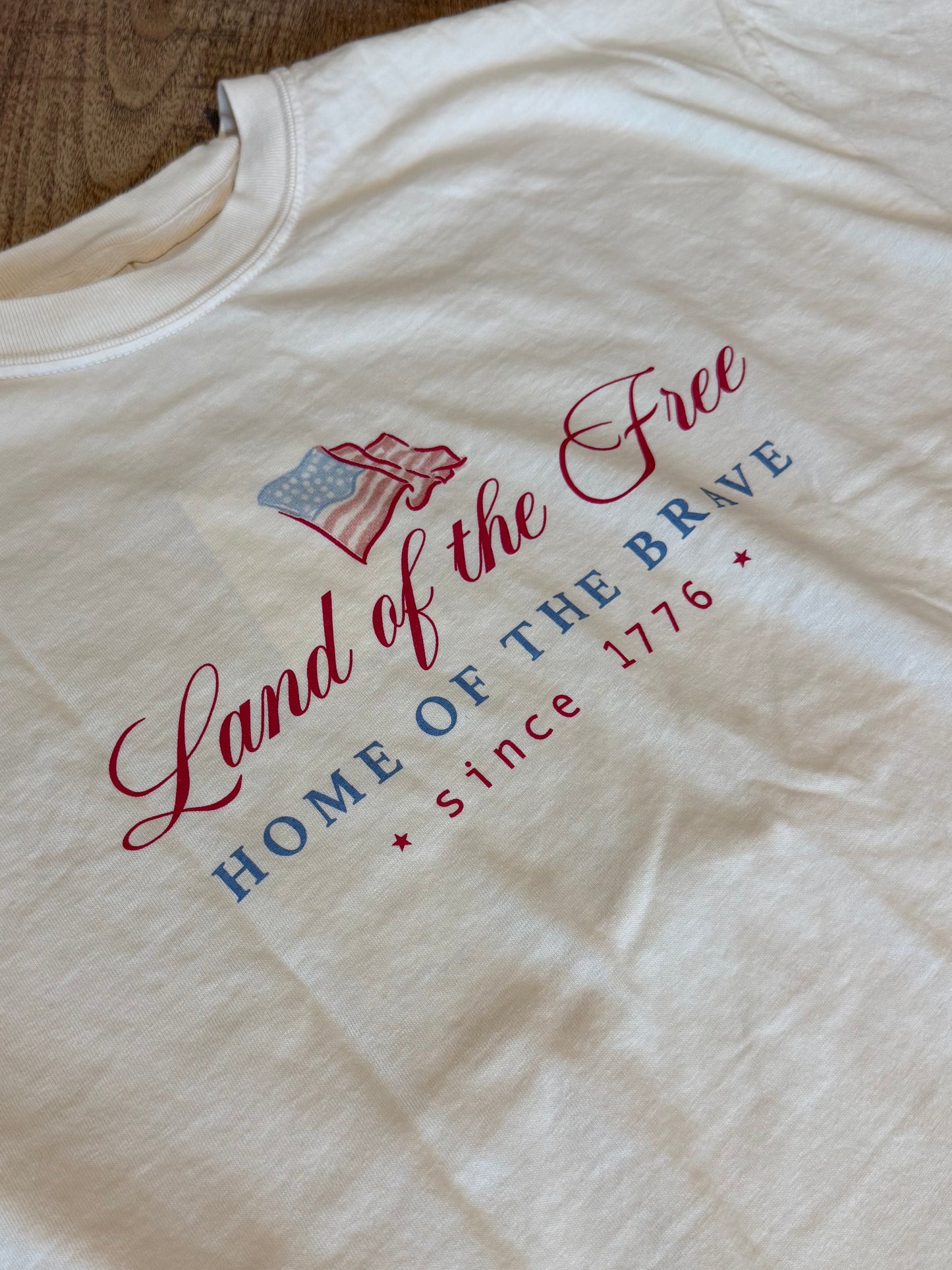 Land of the Free Cotton Tee