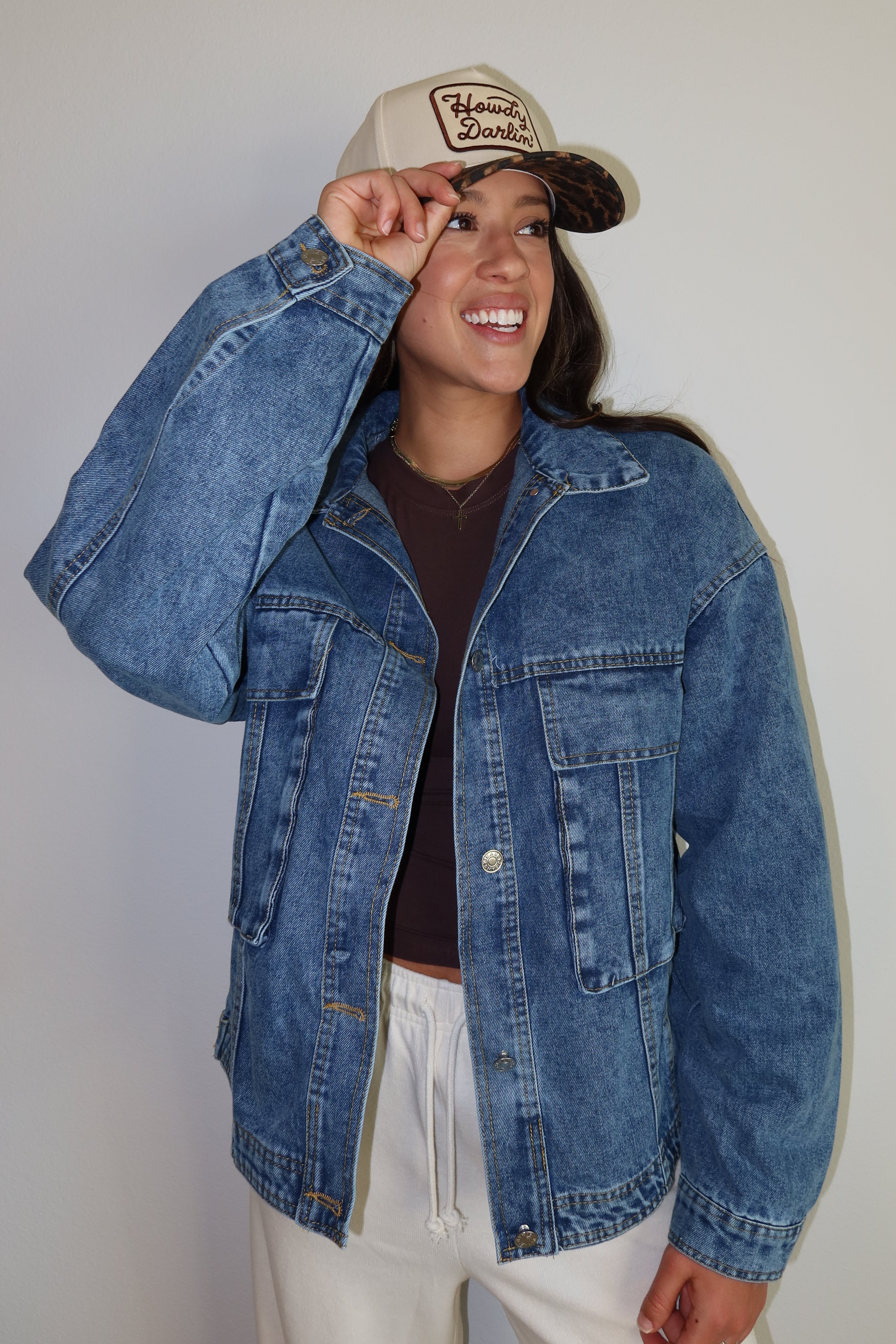 Oversized Boyfriend Denim Jacket – Esther Lee