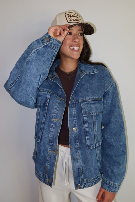Oversized Boyfriend Denim Jacket