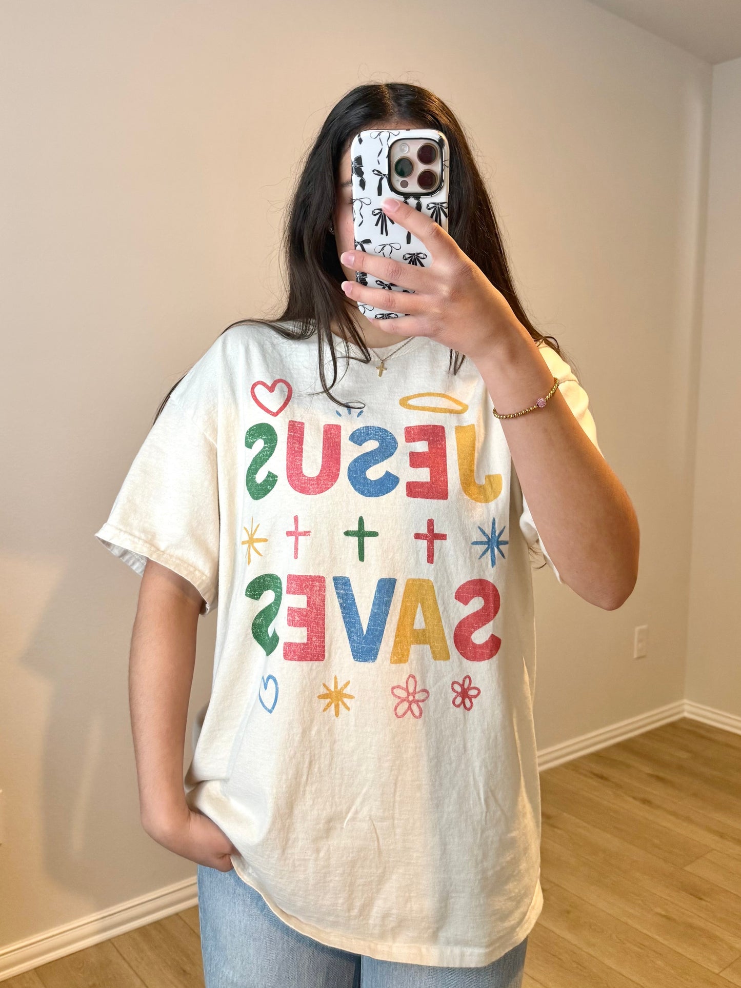 JESUS SAVES 100% Cotton T-shirt