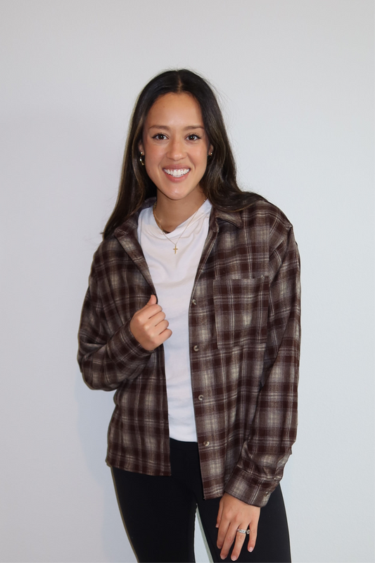 Everyday Flannel- Brown