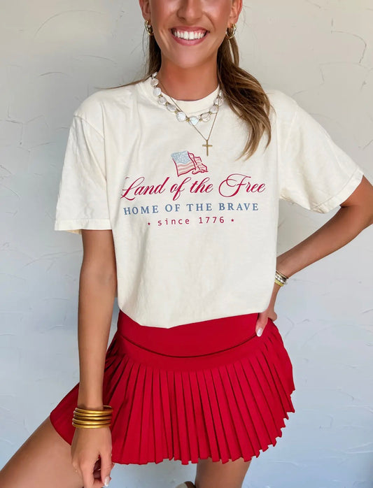 Land of the Free Cotton Tee