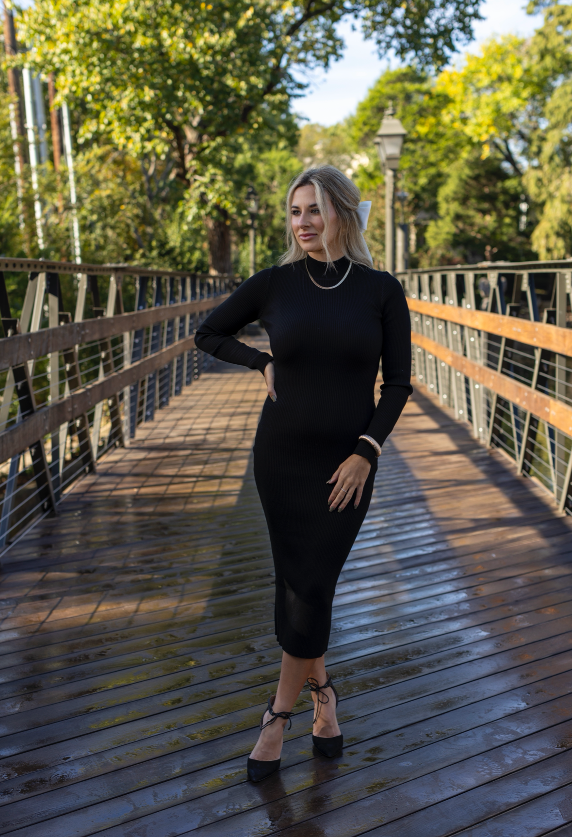 Date Night Ribbed Sweater Dress